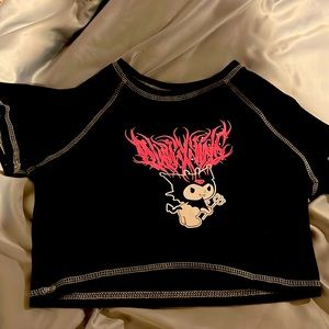 Kuromi Sanrio crop top